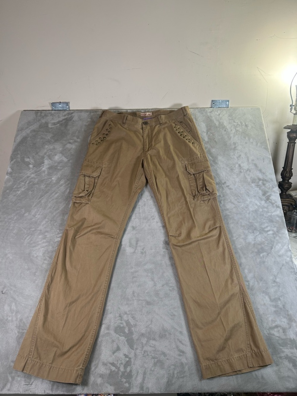 Alberto Men's Cargo Pants in Tan - Utility Comfort